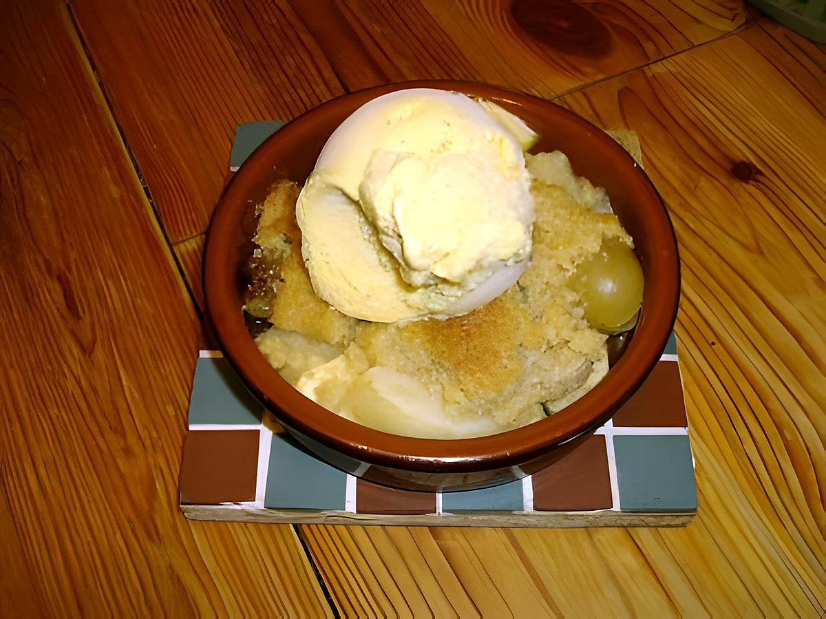 recette Crumble d'automne chaud-froid à l'anglaise