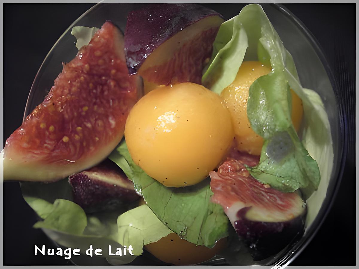 recette Salade de Figue au Melon à l'Huile d'Argan