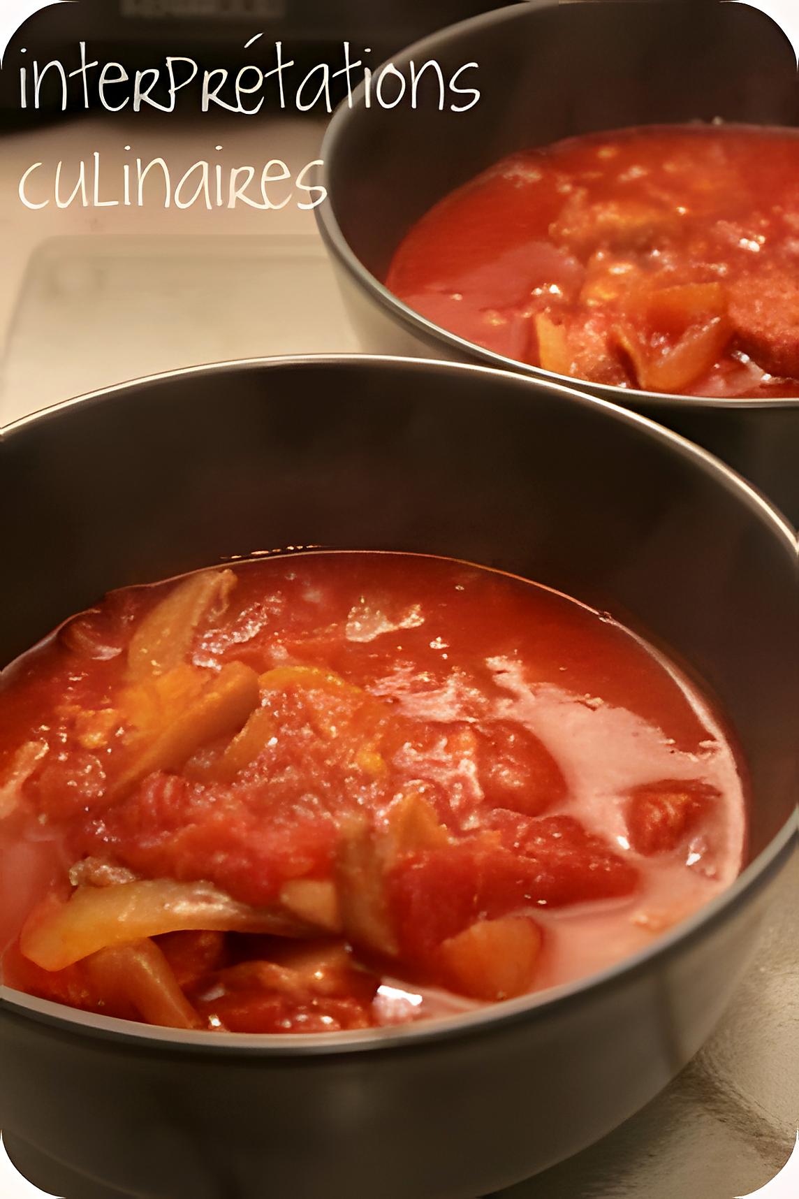 recette soupe de l'hiver - tomate chorizo