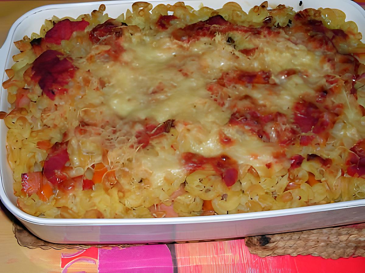 recette Gratin de pâtes à la Hongroise