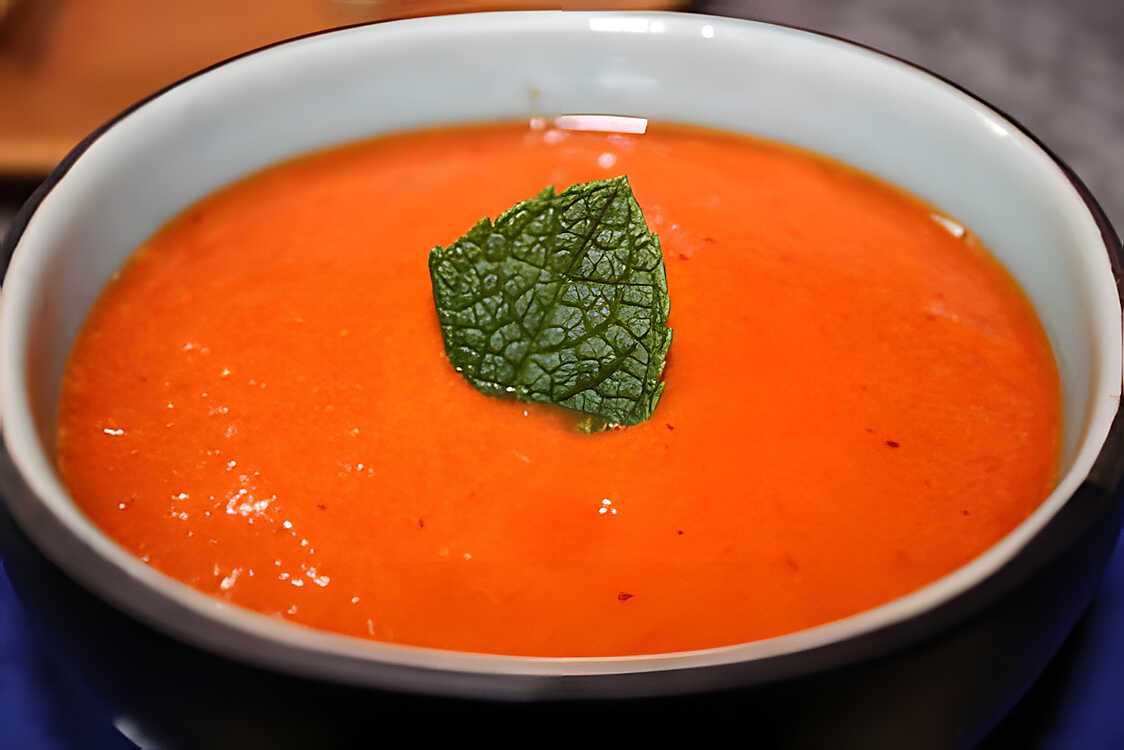 Recette de Crème de poivrons au piment d'Espelette