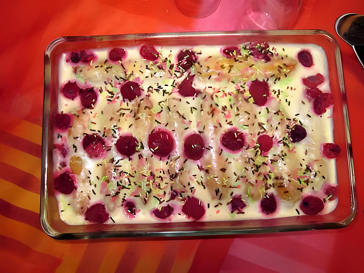 recette TIRAMISU AUX FRAMBOISES