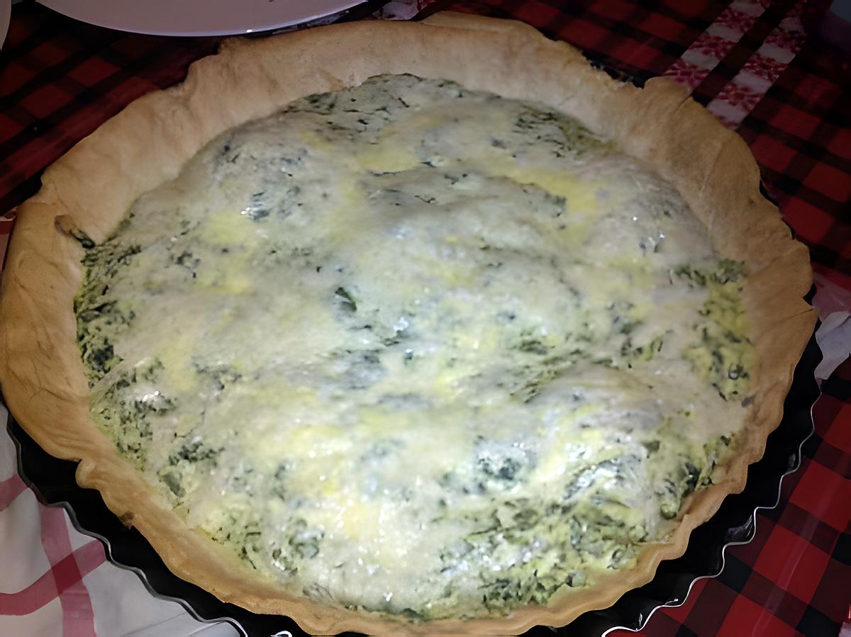 recette tarte épinards / ricotta