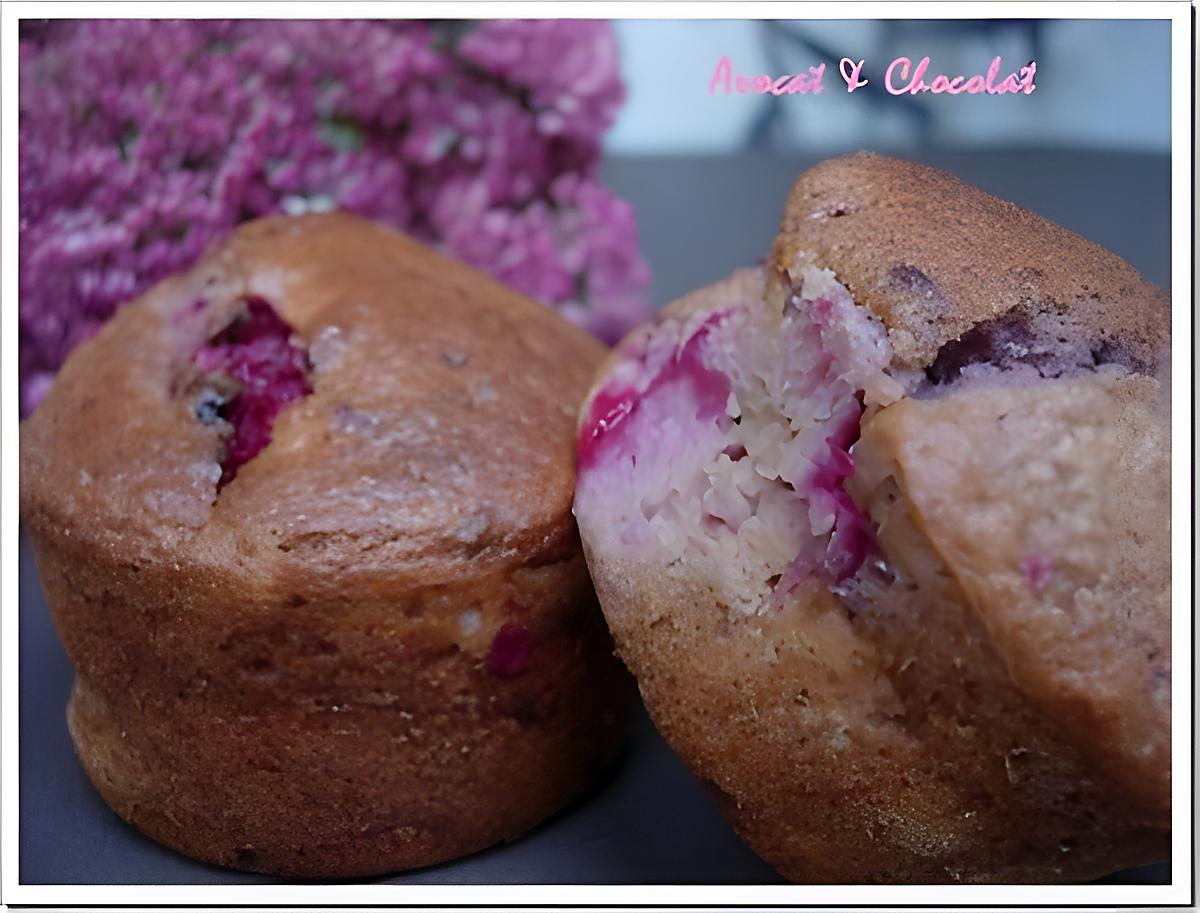 recette ** Muffins Rose et Chic : biscuits roses de Reims, lychees, framboises & Champagne Rosé **