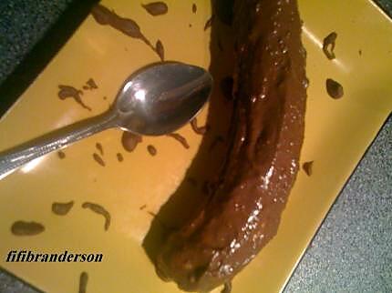 recette banane nappee de chocolat