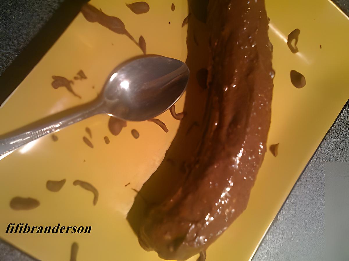 recette banane nappee de chocolat