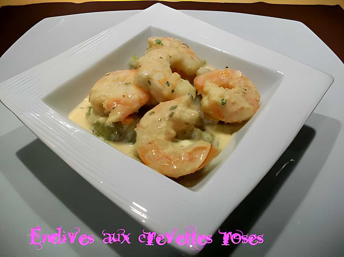 Recette d'Endives aux crevettes roses