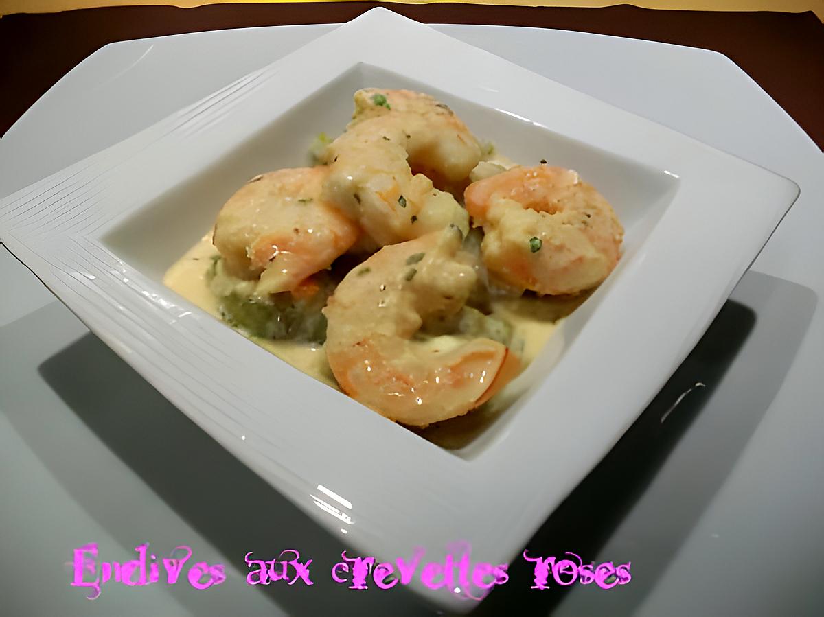 recette Endives aux crevettes roses