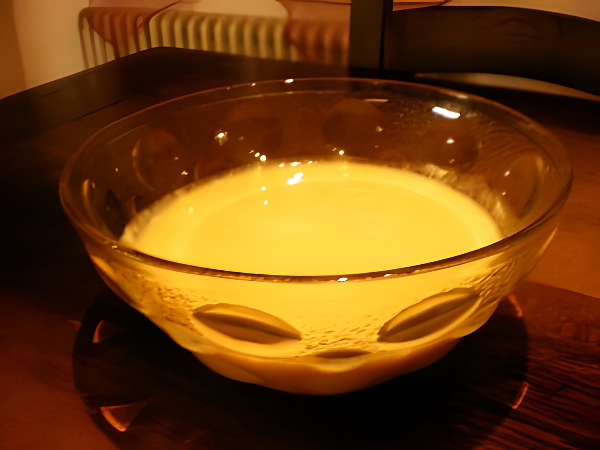 recette Crème de pêche à l'orange