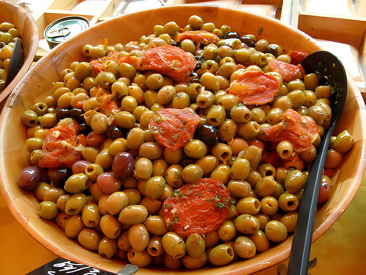 recette olives au pesto et tomates sechées