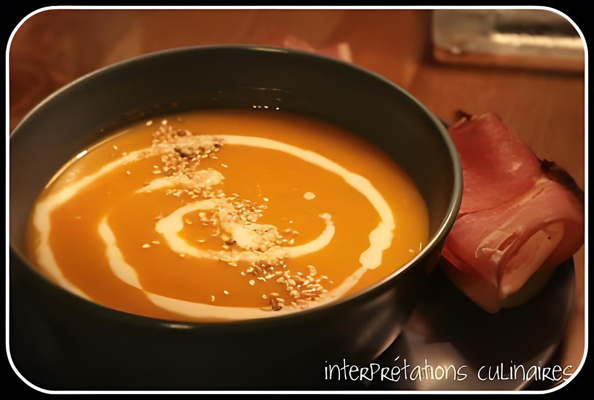 recette velouté épicé de courge butternut