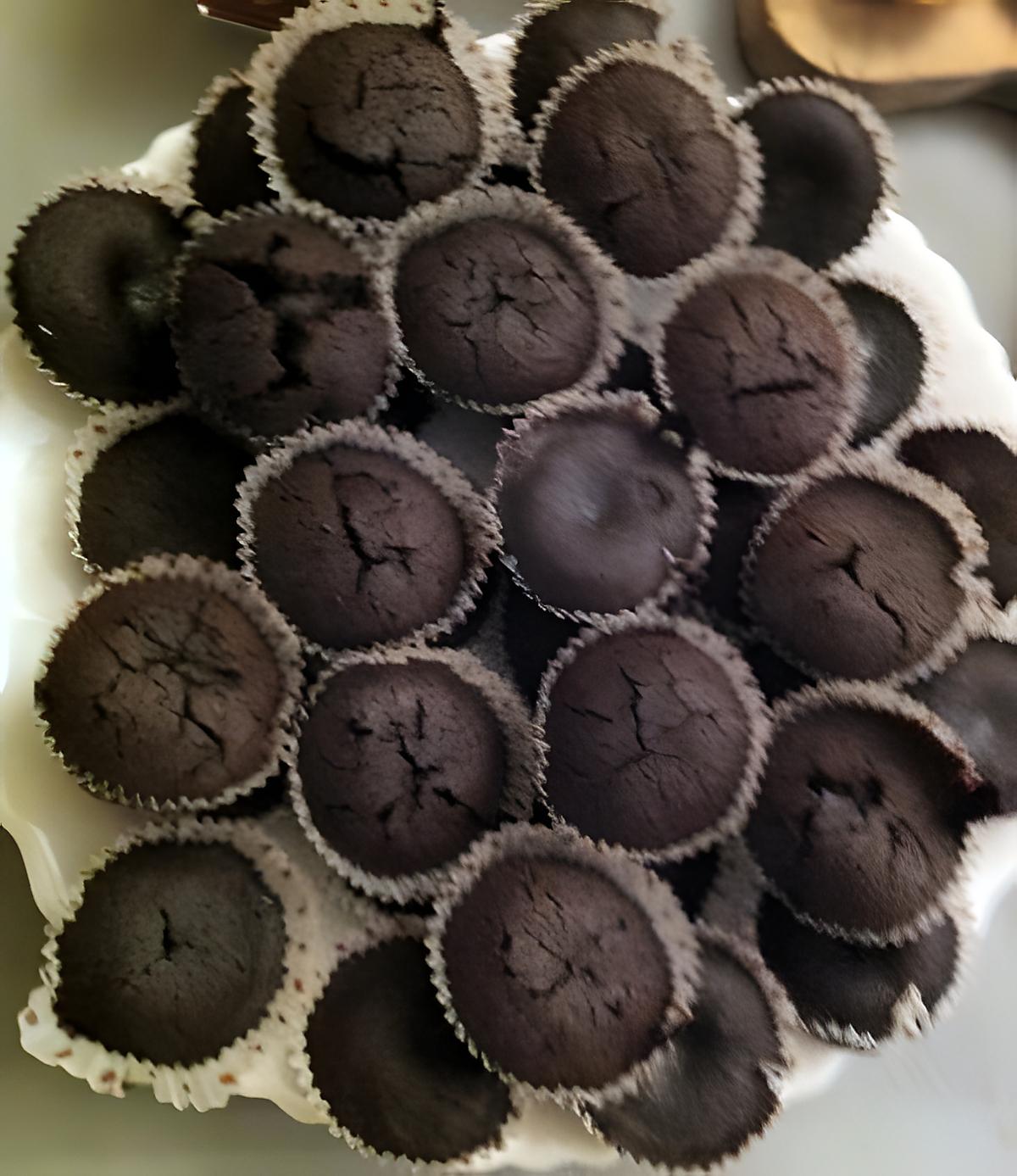 recette MINI FONDANTS TRÈS CHOCOLAT