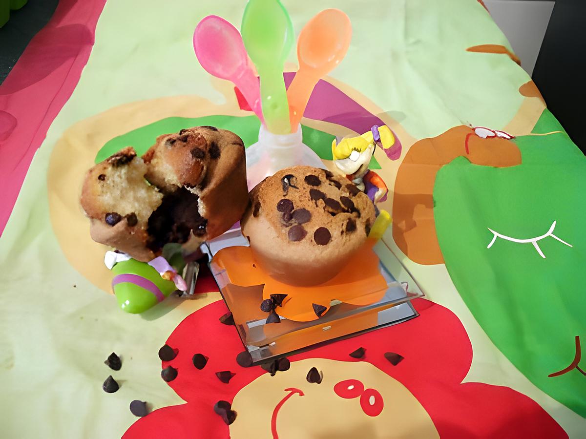 recette Muffins fourrez a l'abricot et chocolat fondant