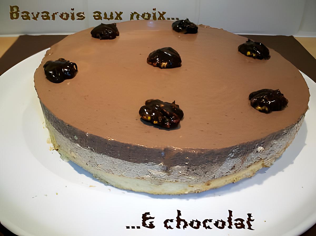 recette Bavarois aux noix & chocolat