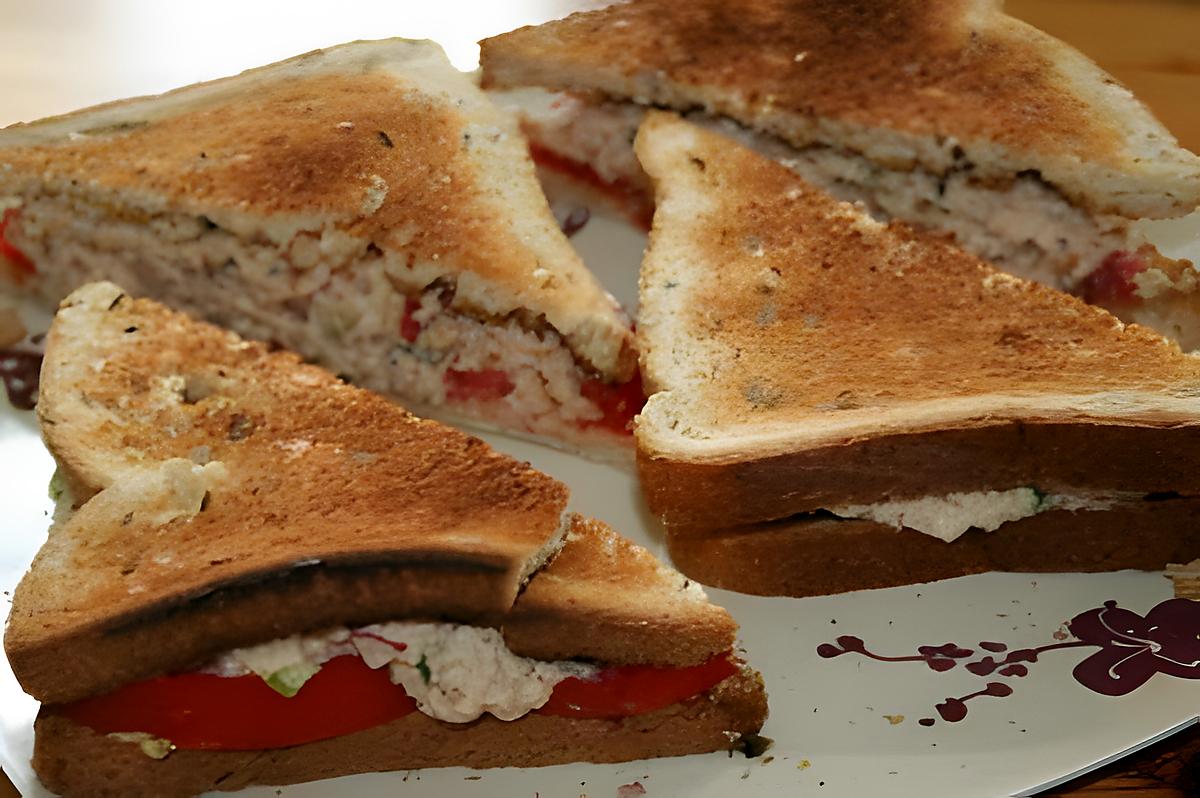 recette Tuna salad sandwich: radis et céleri