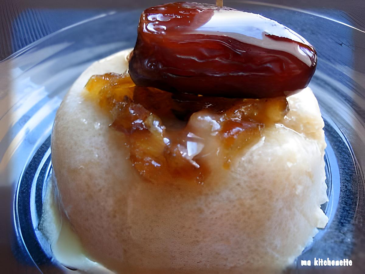 recette PETIT FLAN DE TAPIOCA AUX DATTES