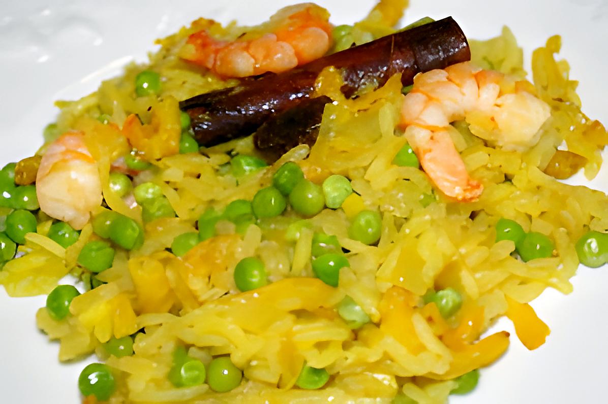 recette Riz pulao aux crevettes