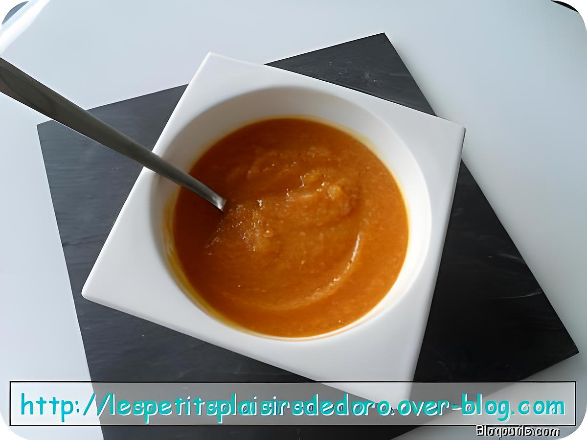 recette SOUPE POTIRON CAROTTES BACON