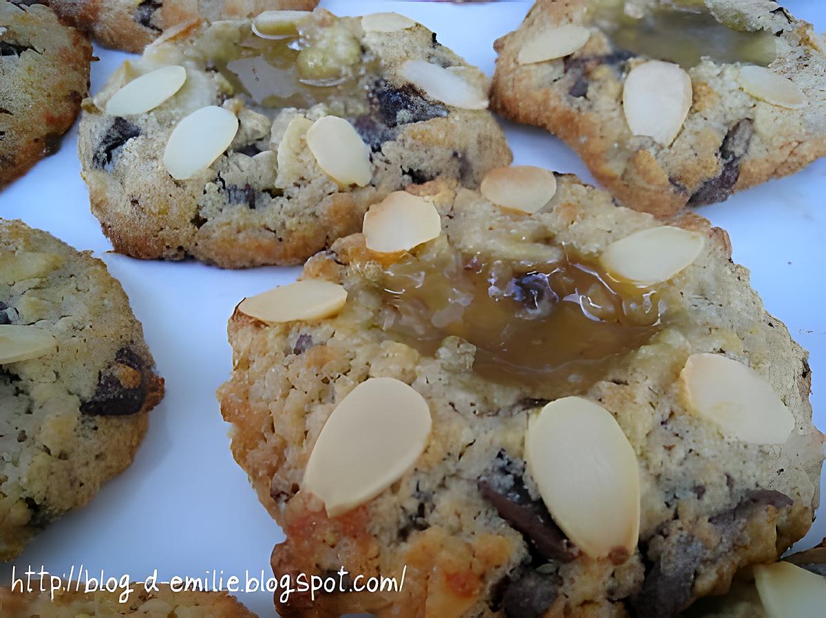 recette Cookies au lemon curd et aux amandes