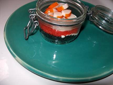 recette verrine rouge et noire