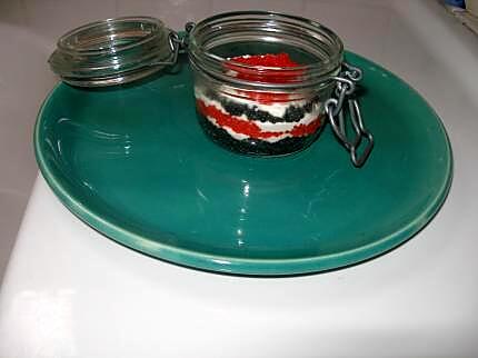 recette verrine rouge et noire