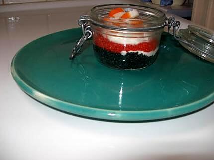 recette verrine rouge et noire