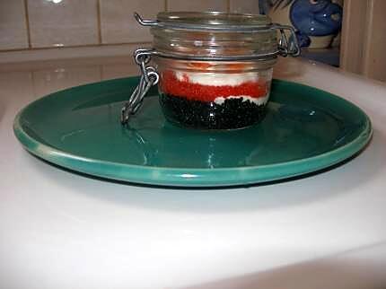 recette verrine rouge et noire