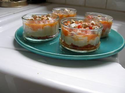 recette verrine de thon coloré