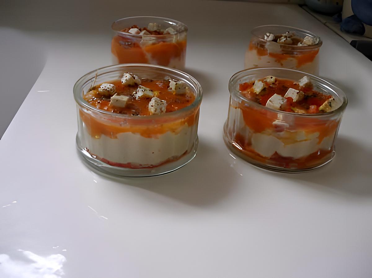 recette verrine de thon coloré