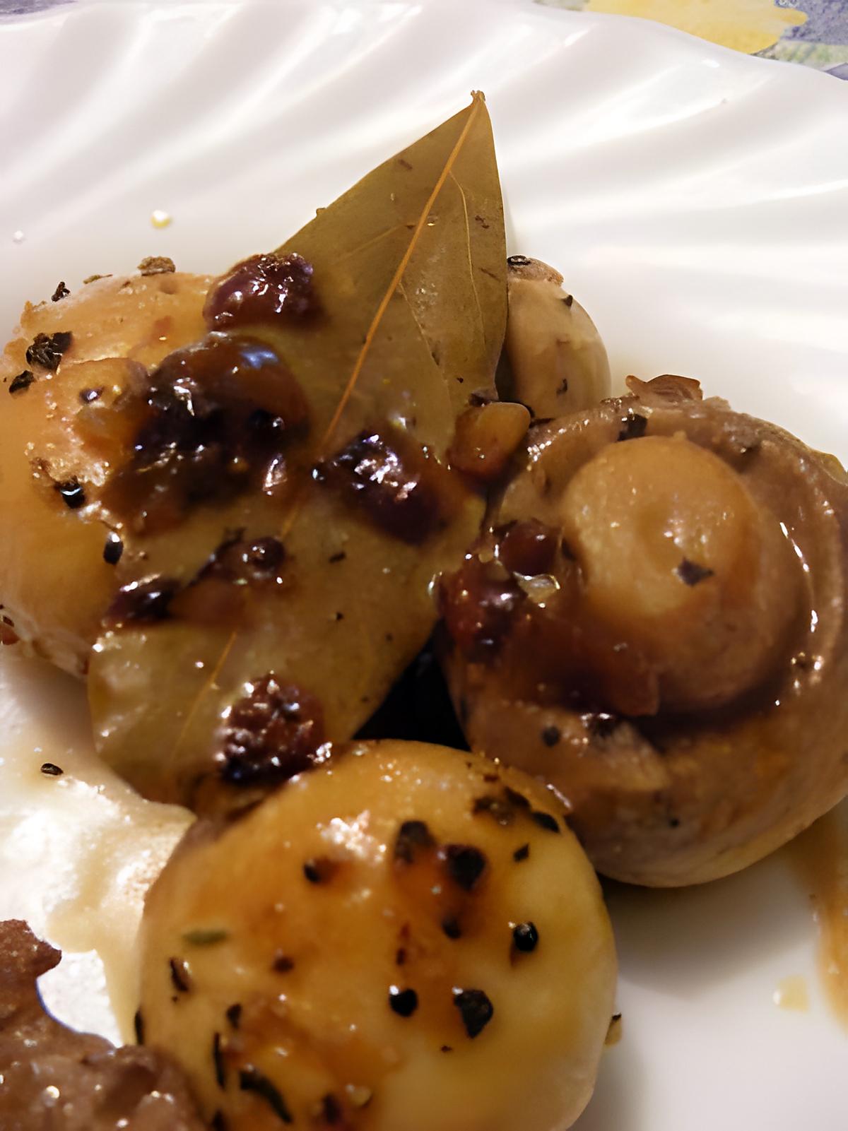 recette Champignons marinés