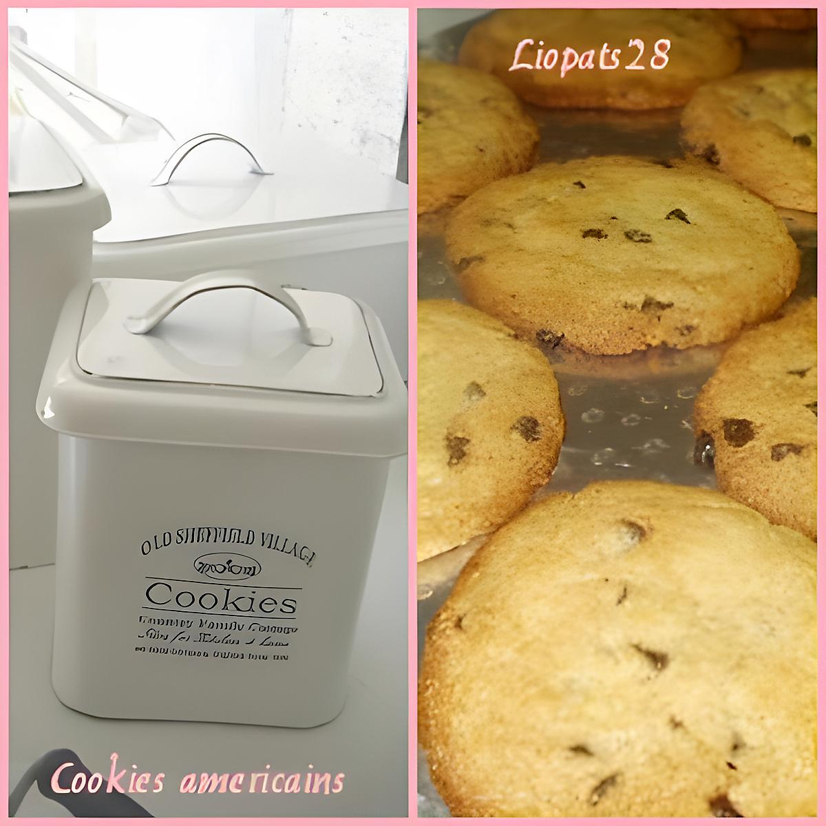 recette veritables cookies américains