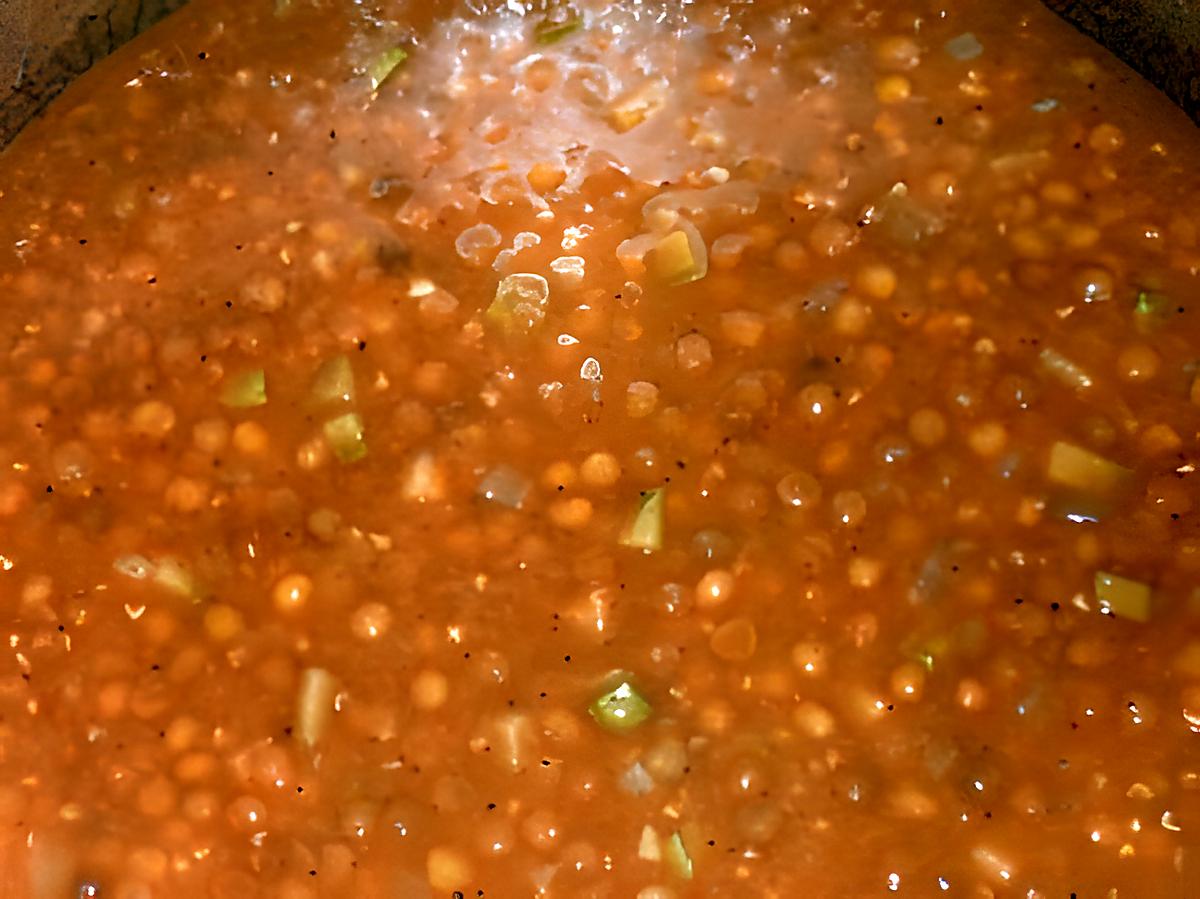 recette Soupe de lentilles