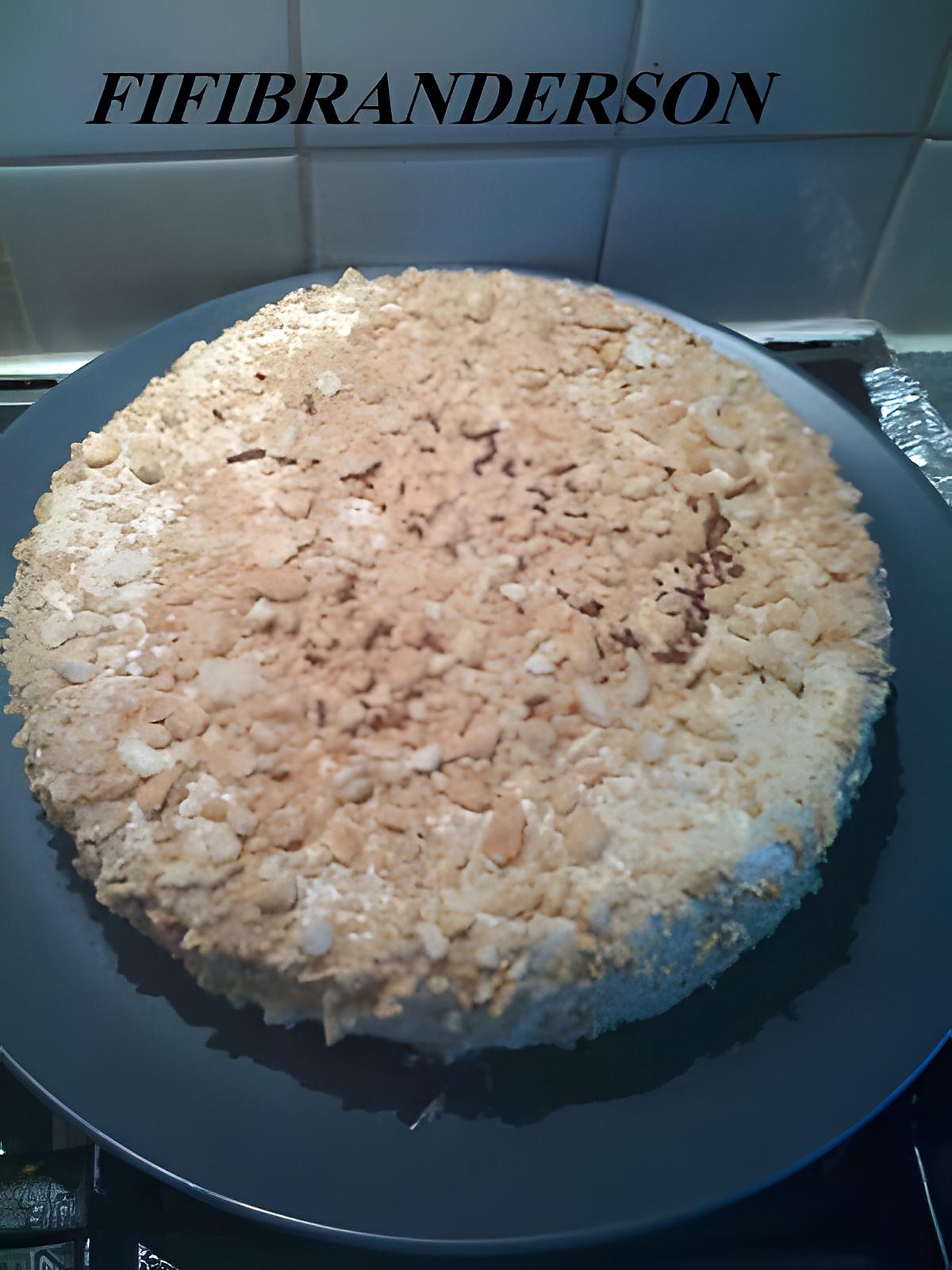 recette gateau aux amandes et glacage au cafe