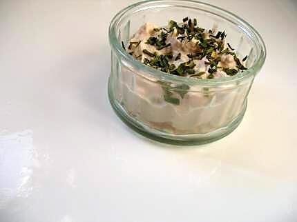 recette Verrine de thon et ses paillettes vertes