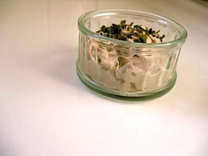 recette Verrine de thon et ses paillettes vertes