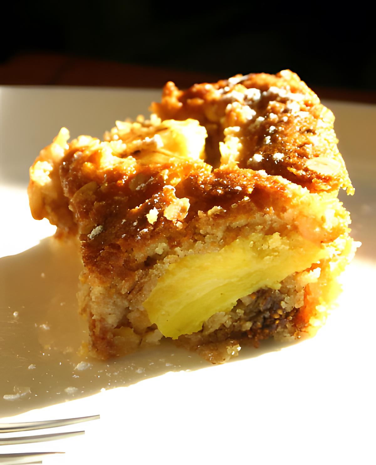 recette Gâteau au muesli et pommes caramélisées au Pastis