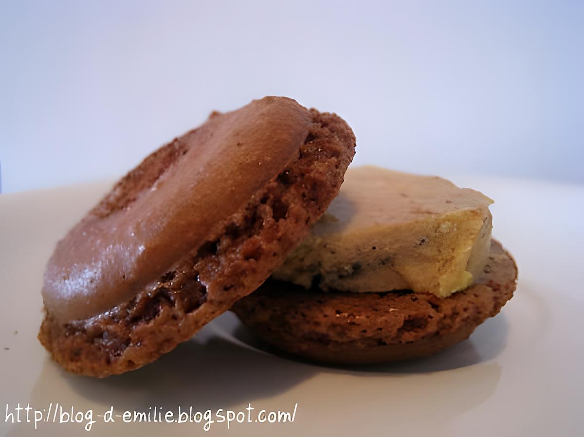 recette Macarons chocolat foie gras