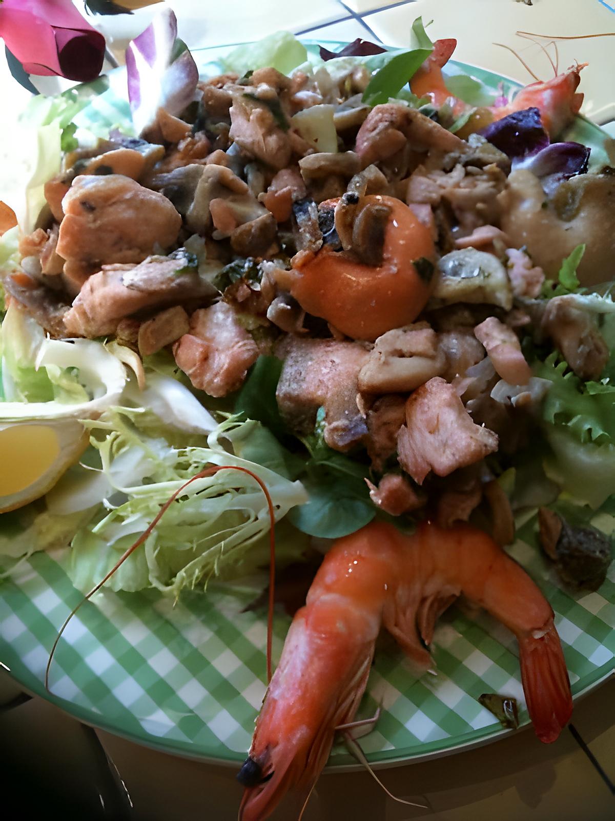 recette SALADE  OCEANE  TIEDE