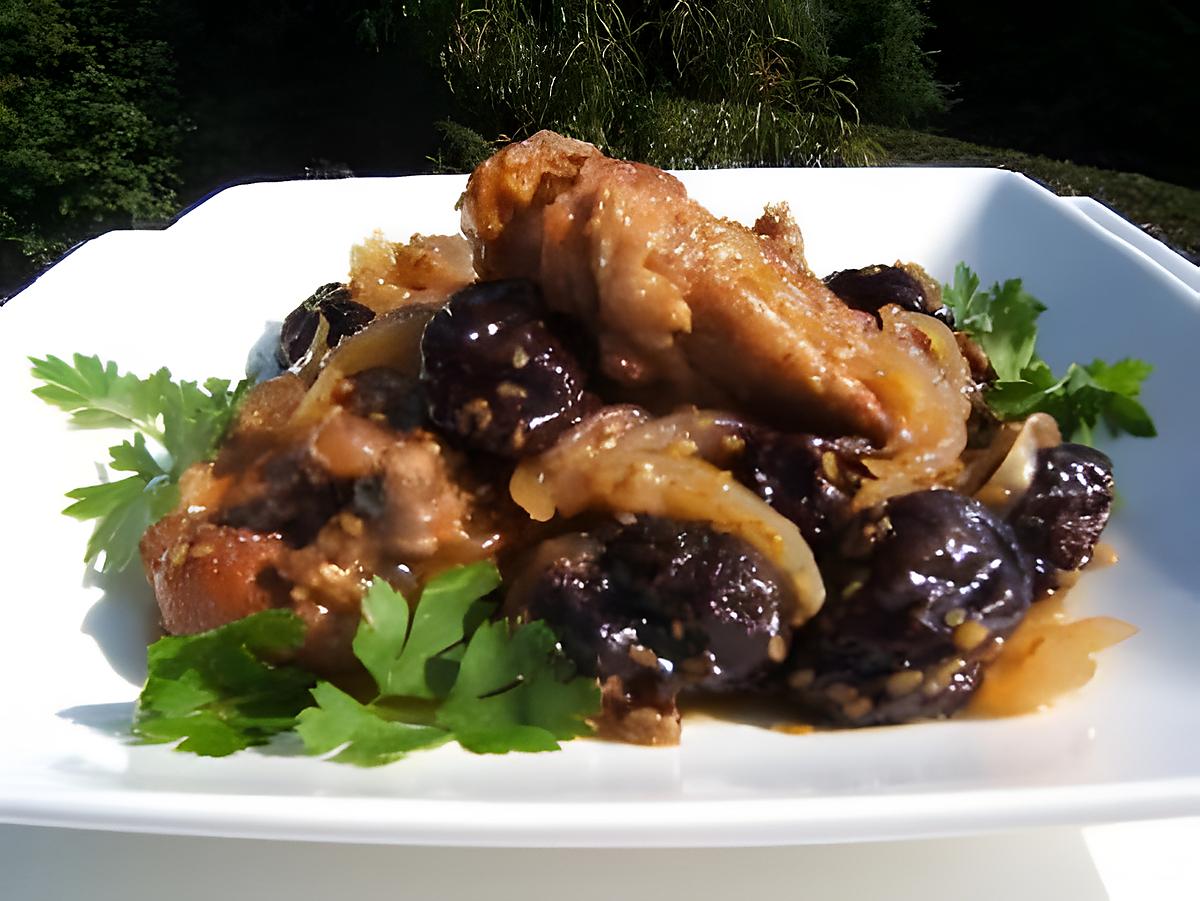 recette Tajine de poulet aux pruneaux