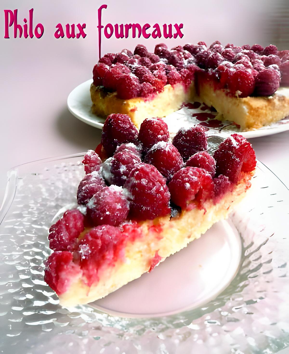 recette Gâteau à la framboise double cheese citron & huile de noisette