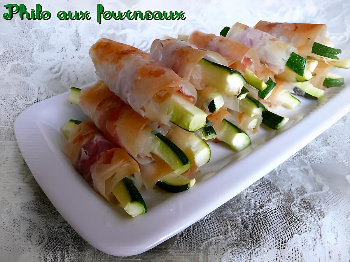 recette Bâtonnets de courgettes croustillants au parmesan & au jambon cru