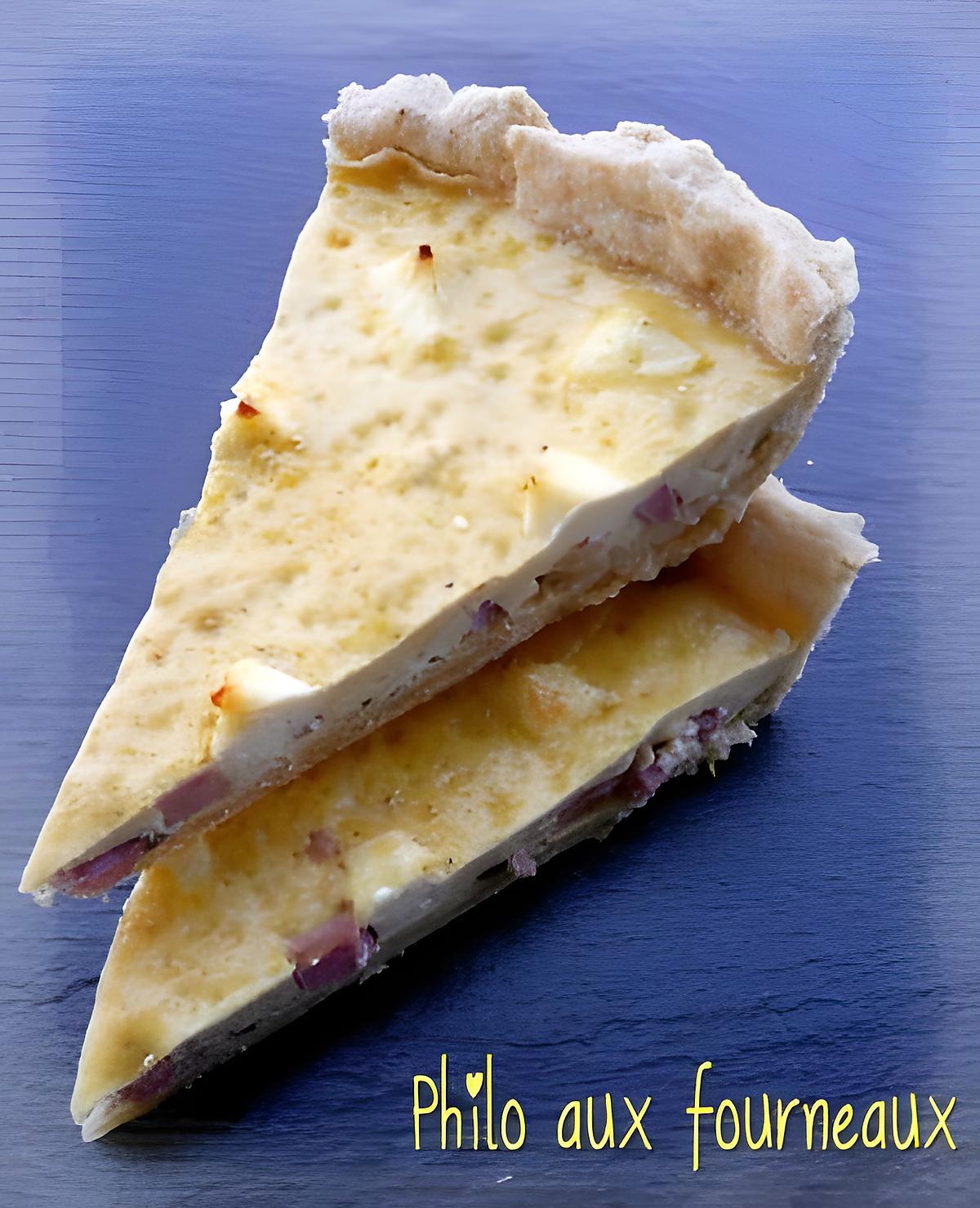 recette Quiche au jambon & au Kiri