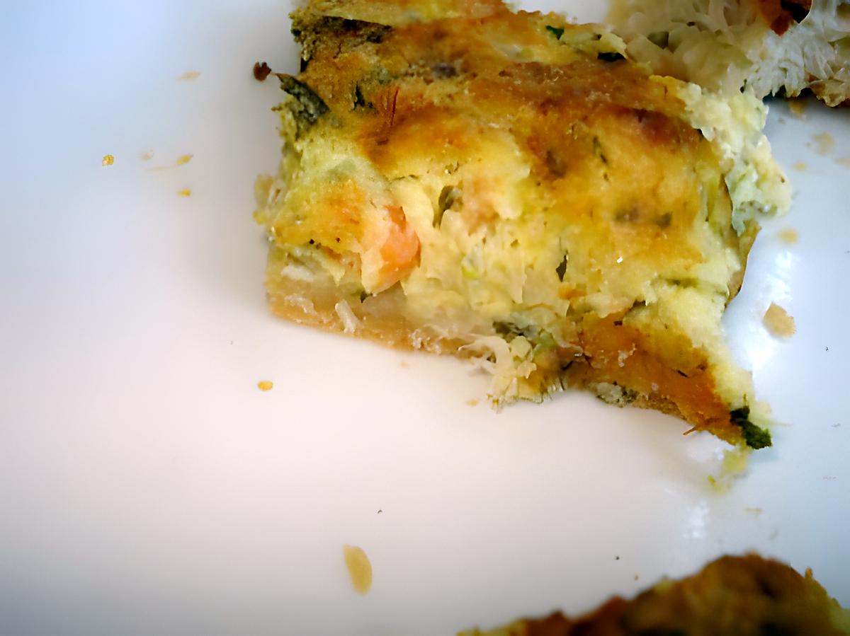 recette QUICHE MORUE ET CREVETTES