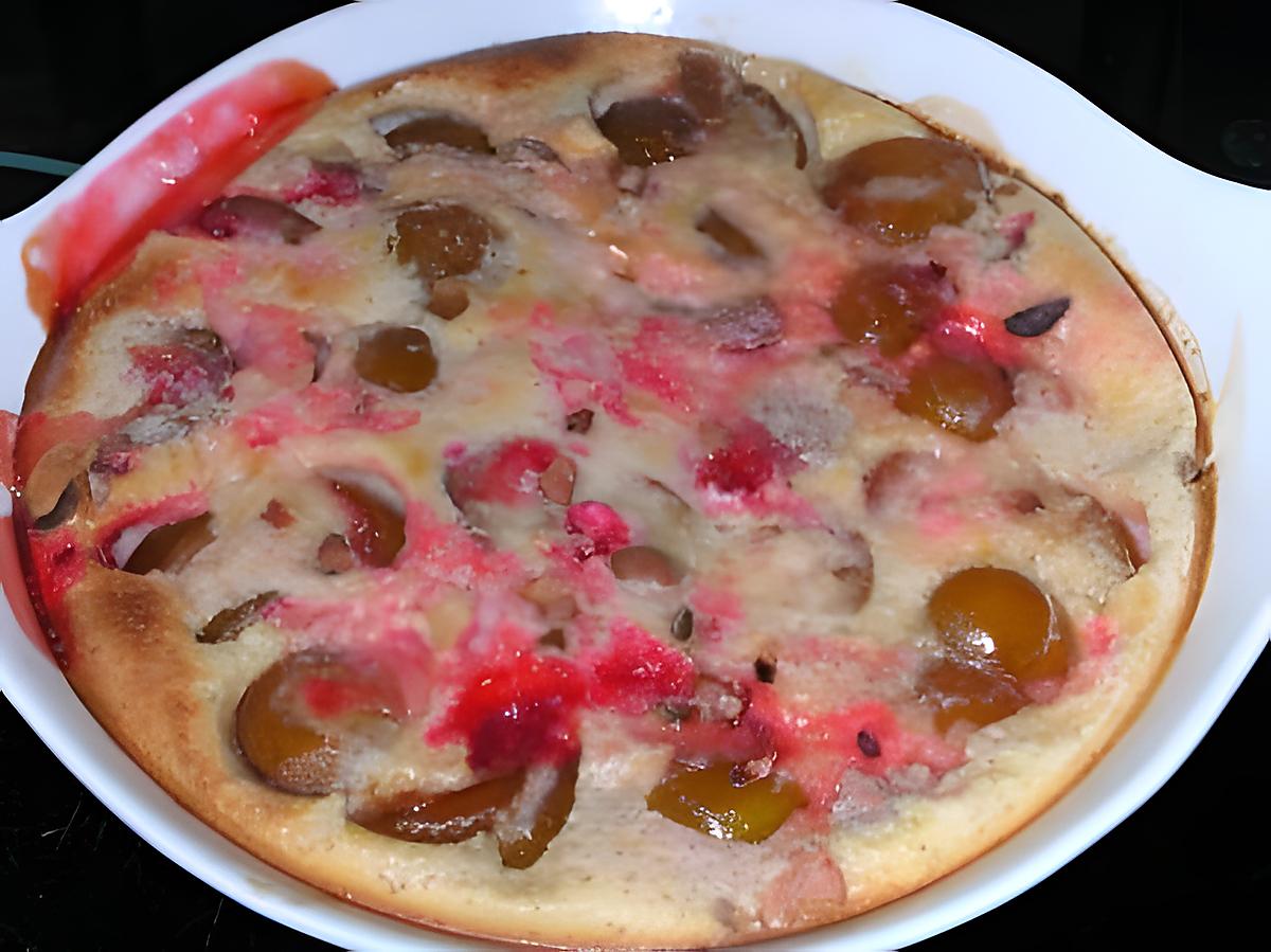 recette Clafoutis lorrain aux pralines roses