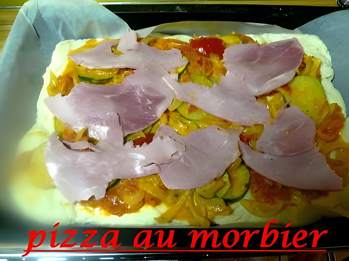 recette pizza au morbier