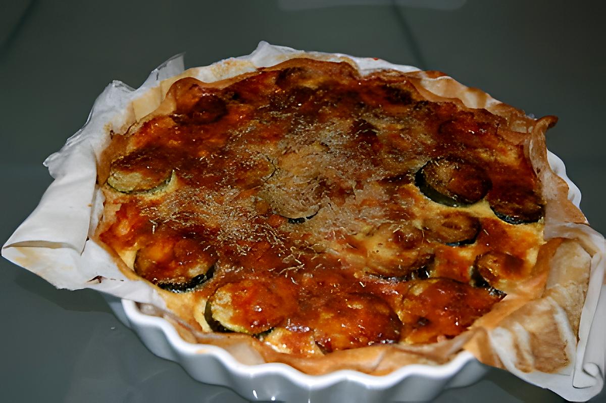 recette Tarte salée Courgettes Tomates