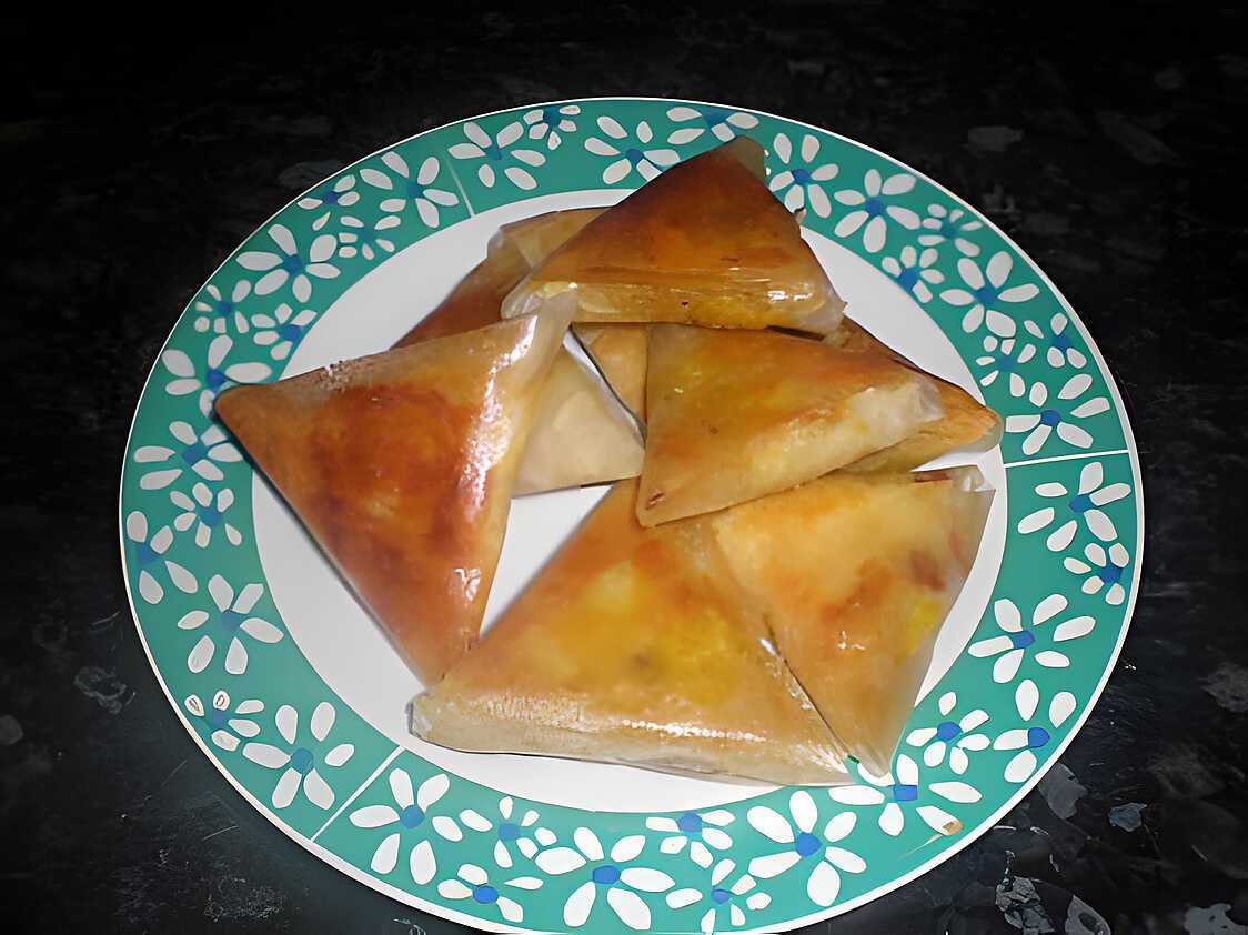 Briks de crevette, poulet mozza