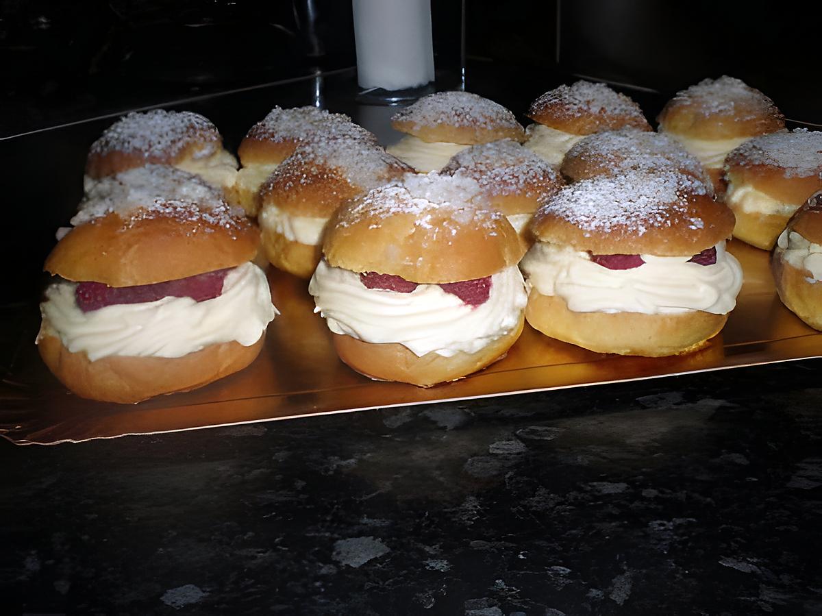 recette mini tropézienne a la framboise