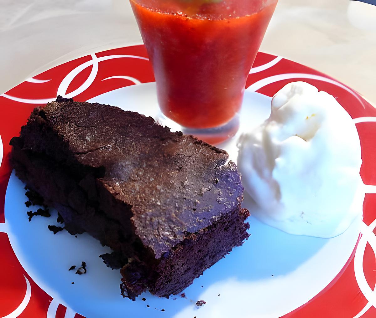 recette Brownie fondant au chocolat