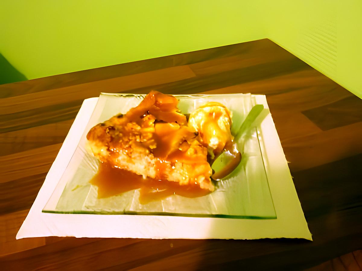 recette tarte pomme/noix/caramel